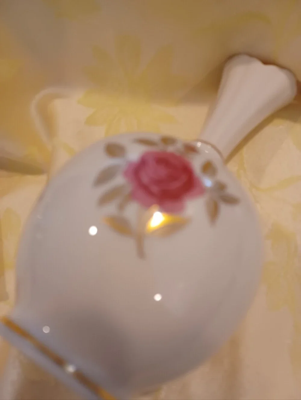 Lenox Pink Rose Bud Vase Porcelain